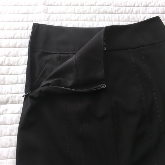 White House Black Market Black Pencil Skirt Sz 2 - Picture 8 of 8